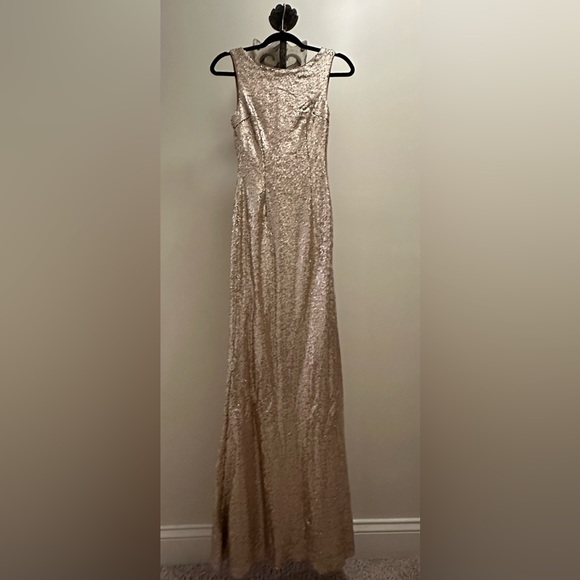 Lulus Sequin Dress Gold Xsmall Stretch
Bride Prom Formal - Picture 2 of 6